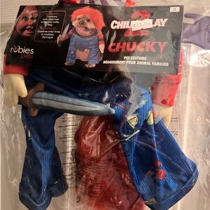 Rubie's Chucky Pet Outfit with Red and Blue Design